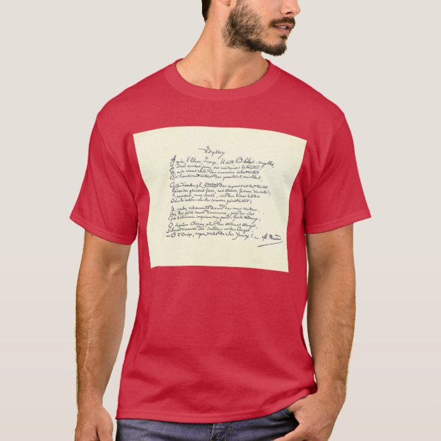 Camiseta Voyelles (Rimbaud) (Frente)