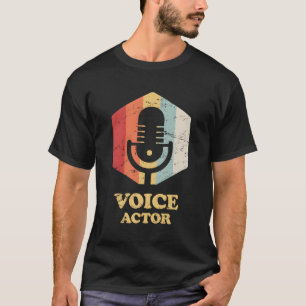 Camiseta Voz Artista De Voz Da Vintage Retrô Atuando Para C