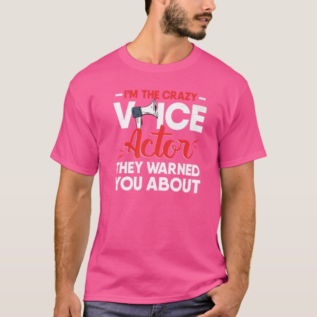 Camiseta Voz Ator de Voz sobre Voz de Talento Atuante de At (Frente)