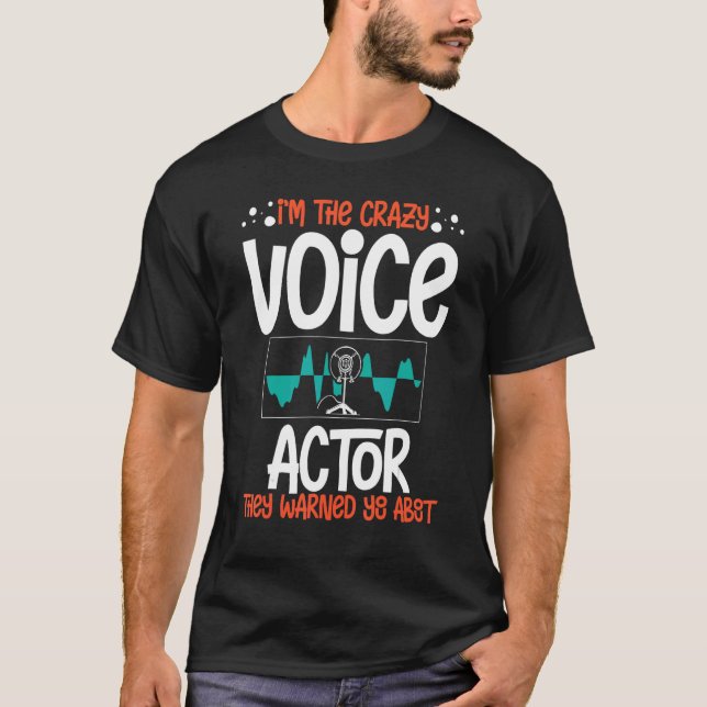 Camiseta Voz Ator de Voz sobre Voz de Talento Atuante de At (Frente)