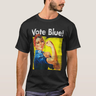 Camiseta Voz Azul - Democrata Rosie Riveter Blue Wave T Shi