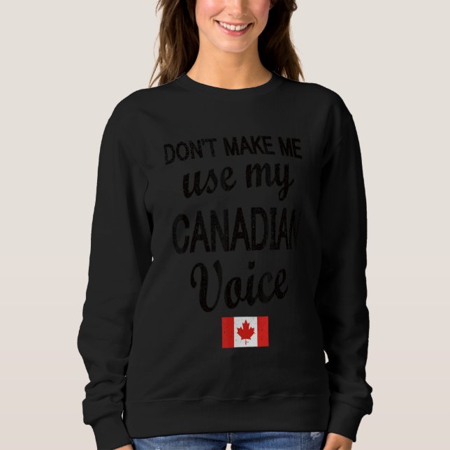 Camiseta Voz canadense canadiana - Raízes canadenses (Frente)
