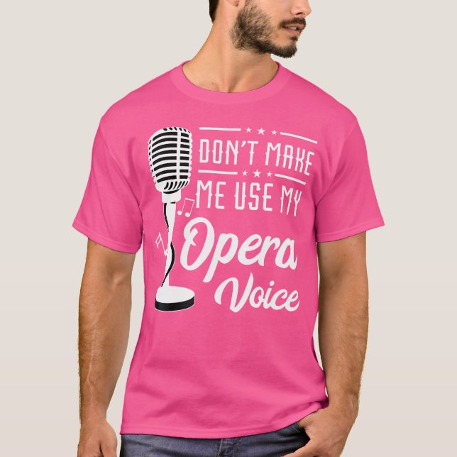 Camiseta Voz Da Ópera Não Me Faça Usar A Tênis Singer Opera (Frente)