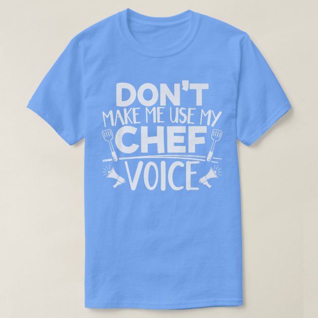 Camiseta Voz do Cozinhar Sarcástico de Chef (Frente do Design)