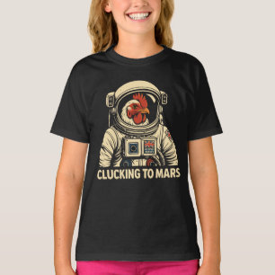 Camiseta Voz do Espaço de Galinha no Astronauta