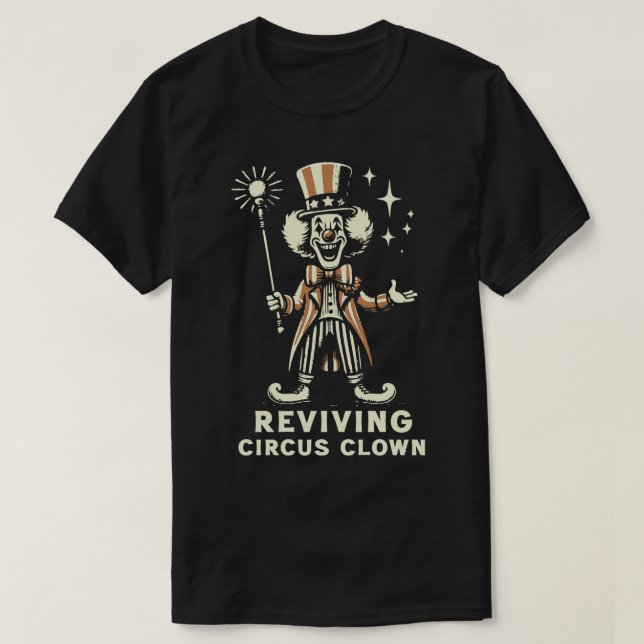 Camiseta Voz do Palhaço de Circo (Frente do Design)