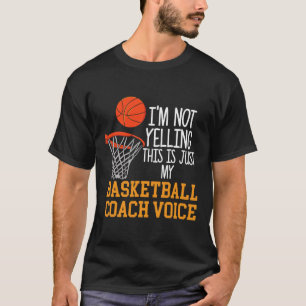 Camiseta Voz do treinador de basquetebol