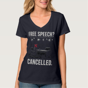 Camiseta Voz Livre Cancelada Protesto