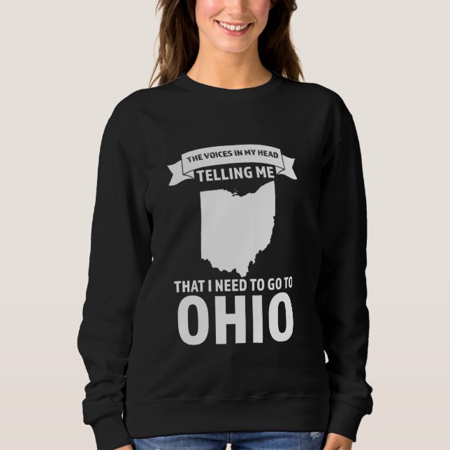 Camiseta voz me dizendo que preciso ir para Ohio (Frente)