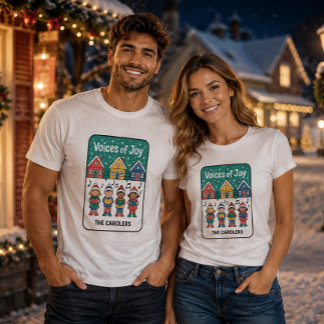 Camiseta Vozes de Alegria Os Cantores de Natal