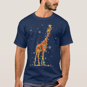 Camiseta Vozes de Natal Girafa Sobrevive Engraçado Girafas