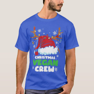 Camiseta Vozes de Natal Vegan Crew Vegetarian Reindeer Sa