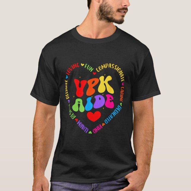 Camiseta Vpk Aide First Day Of Back To School Appreciation  (Frente)