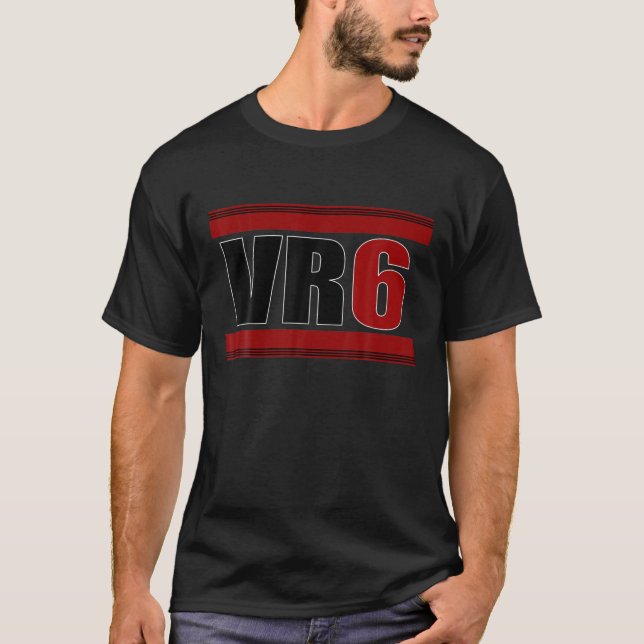 Camiseta VR6 Motor Tuning Auto Car Golf Turbo Kompressor Bl (Frente)