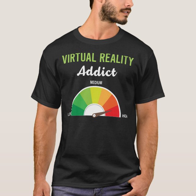 Camiseta VR de Realidade Virtual do vício (Frente)