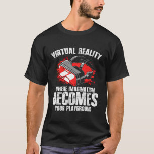 Camiseta Vr Player Virtual Reality Gamer Imagination Vr Vid
