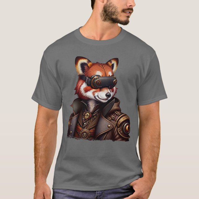 Camiseta VR Steampunk Red Panda (Frente)
