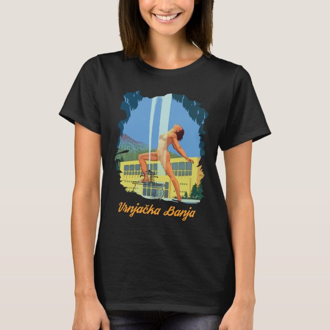 Camiseta Vrnjacka Banja Sérvia Spa Azul Viagem (Frente)