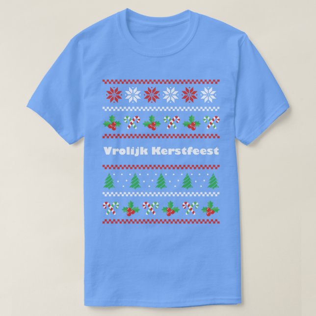Camiseta Vrolijk Kerstfeest (Frente do Design)
