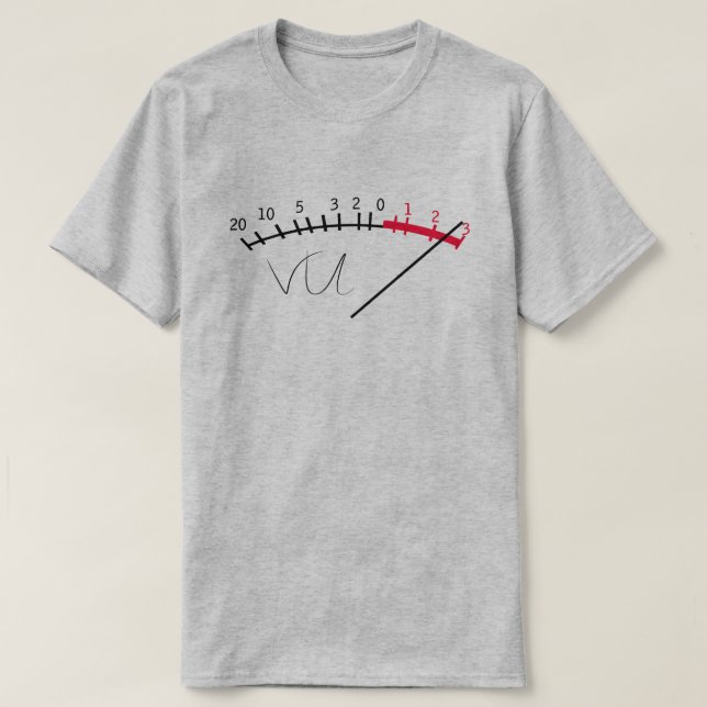 Camiseta VU Meter Sound Level Studio (Frente do Design)