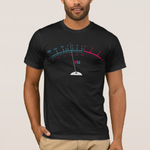 Camiseta VU Meter Techno db Bass Music DJ DJ