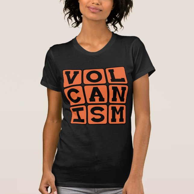 Camiseta Vulcanismo, Erupção de Rocha Fundida (Frente)