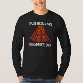 Camiseta Vulcano Fofo Para Homens Mulheres Vulcanólogo Vulc