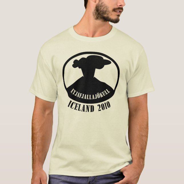 Camiseta Vulcão 2010 de Islândia (Frente)