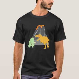 Camiseta Vulcão Dinossauro Geologia Aluno Professor Vulcano