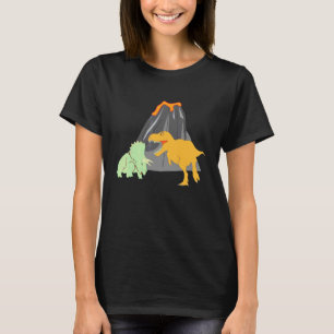 Camiseta Vulcão Dinossauro Geologia Aluno Professor Vulcano