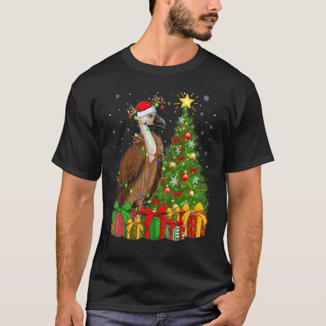 Camiseta Vulture Bird   Xmas Holiday Santa Vulture Christma (Frente)