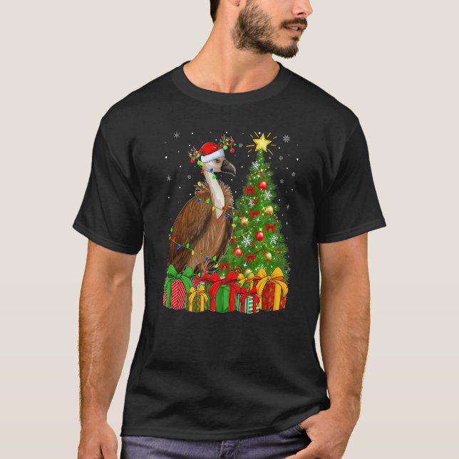 Camiseta Vulture Bird  Xmas Holiday Santa Vulture Christmas (Frente)