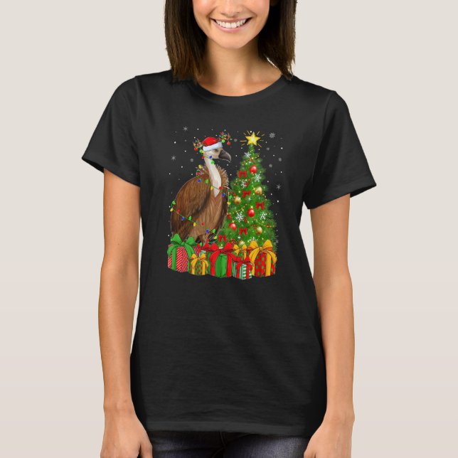 Camiseta Vulture Bird  Xmas Holiday Santa Vulture Christmas (Frente)