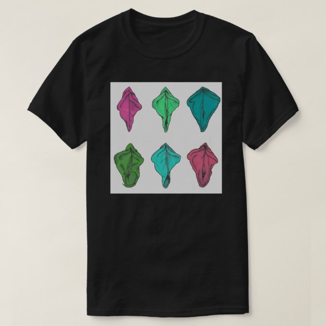 Camiseta Vulvas Art Impressão (Frente do Design)