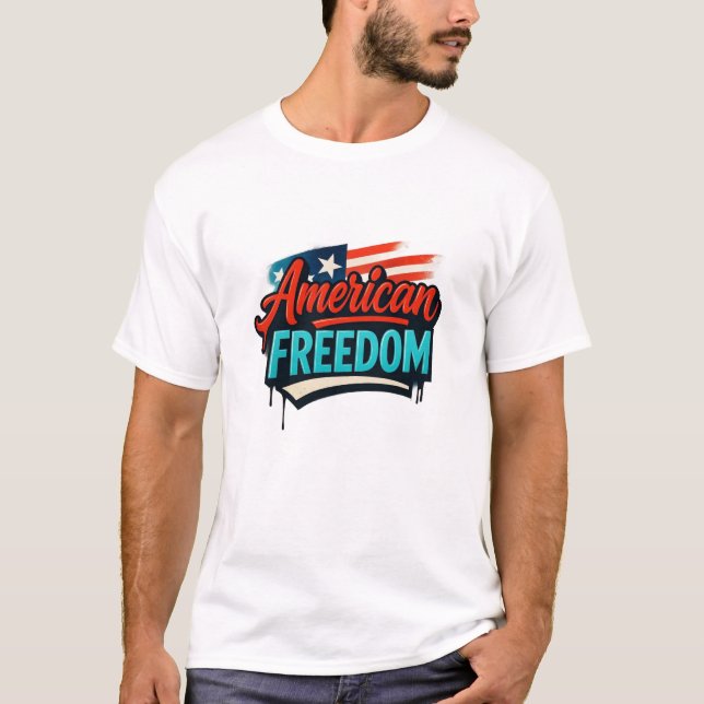 Camiseta Vushii American Freedom Graphic  (Frente)