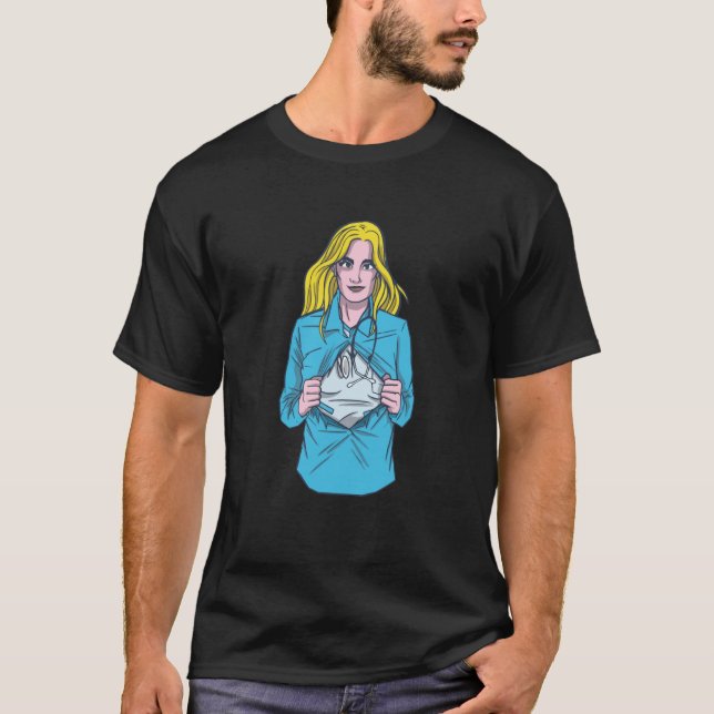 Camiseta VXL Enfermeira Salvavidas Enfermagem Medicina Pedi (Frente)