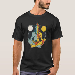 Camiseta VXL Índia Ortodia Deus Hindi Sikh Moon Hindus Shiv