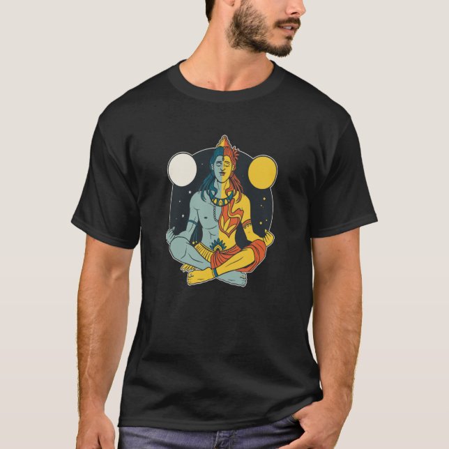 Camiseta VXL India Proud God Hindi Sikh Moon Hindus Shiva M (Frente)