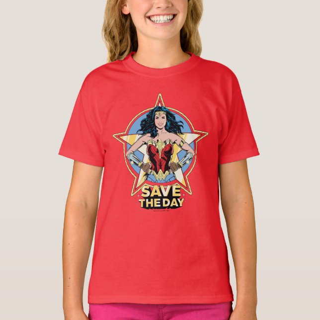 Camiseta W84 | Salva O Dia Da Mulher Maravilha (Frente)