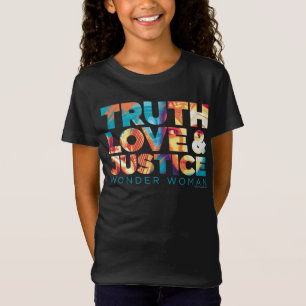 Camiseta W84   Truth Love & Justice Wonder Cutout