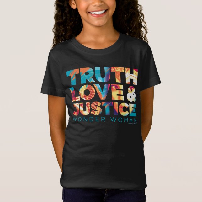 Camiseta W84 | Truth Love & Justice Wonder Cutout (Frente)