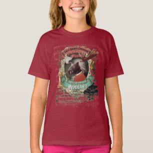 Camiseta W.A. Paródia animal engraçada de Mozart do