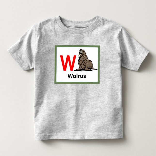 Camiseta W é para Walrus (Frente)