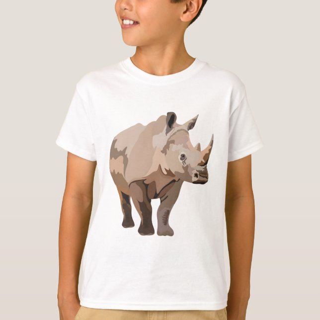 Camiseta W é para White Rhino (Frente)