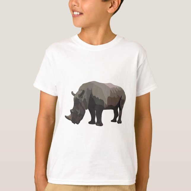 Camiseta W é para White Rhino (Frente)