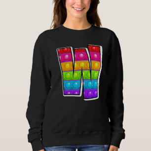 Camiseta W Letra Maiúscula w Alphabet Funny Poppin Ki