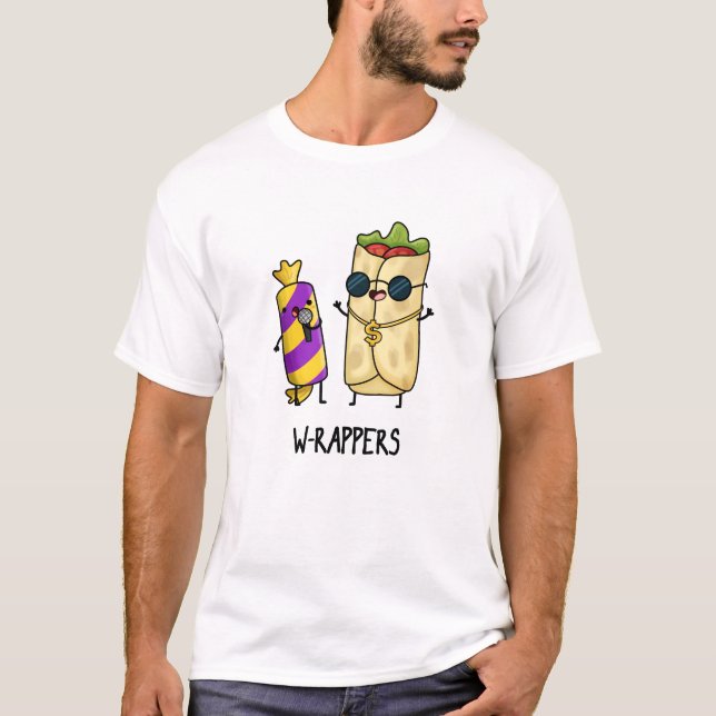 Camiseta W-rappers Funny Comida Pun (Frente)