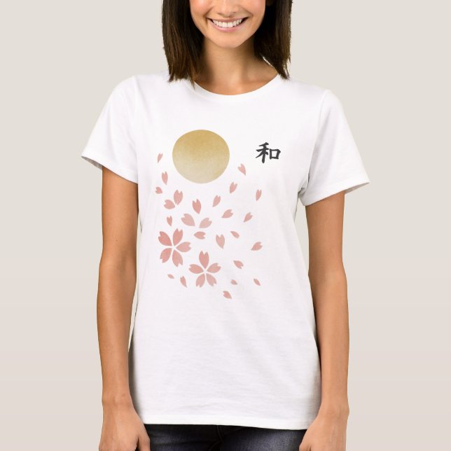 Camiseta 【Wa Harmony Sakura T-Shirt】 (Frente)