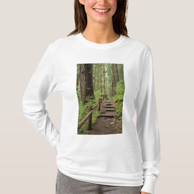 Camiseta WA, Parque Nacional Olímpico, Vale de Sol Duc, flo (Frente)