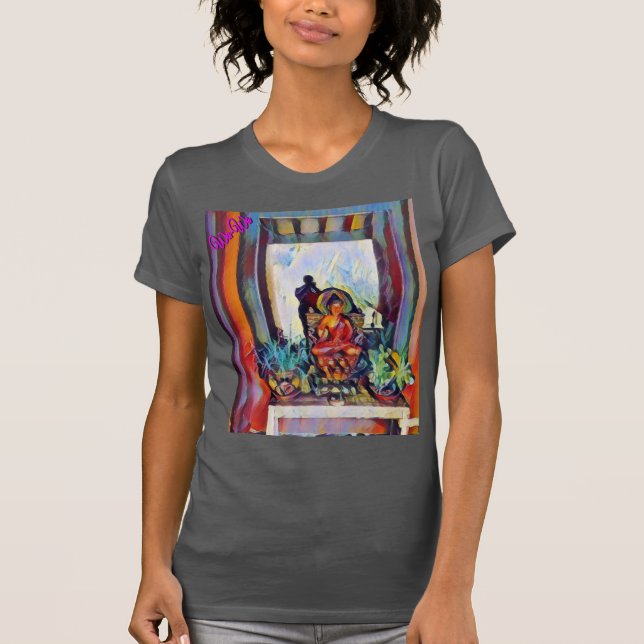 Camiseta Wa-Wo Wave NFT Art - A BUDHA & A MEZUZAH 11 (Frente)